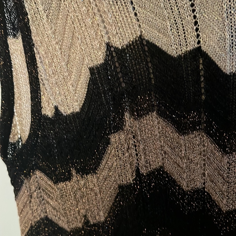 Minidress Tunic With Metallic Threads - image 3